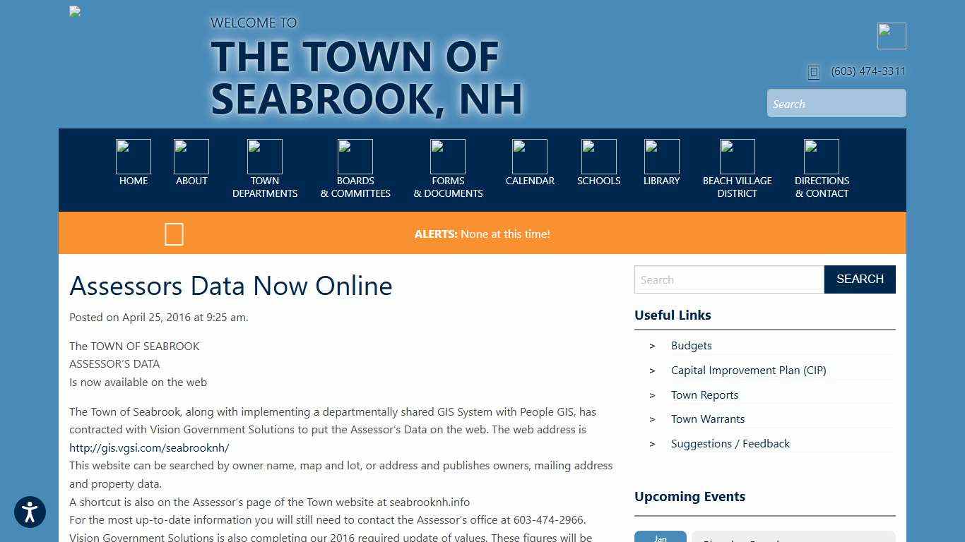 Assessors Data Now Online – The Town of Seabrook, NH
